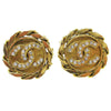 Chanel CC Button Clip-On Metal with Faux Pearl