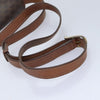 Celine Vintage Macadam Circle Logo Canvas and Leather