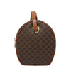 Celine Vintage Macadam Circle Logo Canvas and Leather