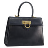 Salvatore Ferragamo Gancini Convertible Top Handle Leather