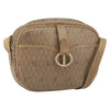 Christian Dior Vintage Honeycomb Canvas and Leather