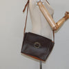 Celine Vintage Macadam Circle Logo Canvas and Leather