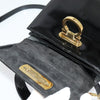 Salvatore Ferragamo Gancini Convertible Top Handle Patent Leather