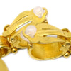 Chanel Vintage CC Heart Cut Out Drop Clip-On Metal