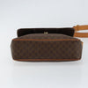 Celine Vintage Macadam Circle Logo Canvas and Leather
