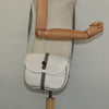 Christian Dior Vintage Honeycomb Flap Canvas and Leather