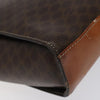 Celine Vintage Macadam Circle Logo Canvas and Leather