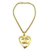 Chanel CC Heart Pendant Metal