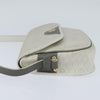 Christian Dior Vintage Honeycomb Flap Canvas and Leather
