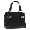 Salvatore Ferragamo Double Gancini Side Buckle Tote Canvas