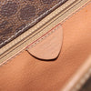 Celine Vintage Macadam Circle Logo Canvas and Leather