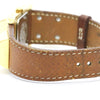 Hermes Medor Quartz Plated Metal and Leather