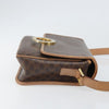Celine Vintage Macadam Circle Logo Canvas and Leather