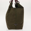 Prada Resin Handle Tote Tessuto