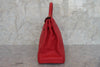 Hermes Kelly Red Clemence with Gold Hardware