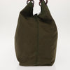 Prada Resin Handle Tote Tessuto