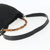 Gucci Vintage Bamboo Handle Open Hobo Nylon