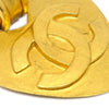 Chanel Vintage CC Heart Clip-On Metal