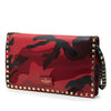 Secondhand Valentino Canvas and Nappa Camouflage Rockstud Wristlet Clutch