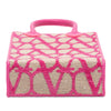 Secondhand Valentino Leather Trimmed Toile Iconographe Satchel