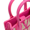 Secondhand Valentino Leather Trimmed Toile Iconographe Satchel