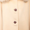 Secondhand Delia Ferrari Wool and Fur Coat - '90s