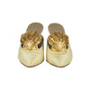 Secondhand Vintage Gianni Versace Gold Crystal Shell Heels - '90s