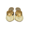 Secondhand Vintage Gianni Versace Gold Crystal Shell Heels - '90s