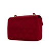 Secondhand Red Satin Mini Flap - '90s