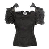 Secondhand Mimmina Chiffon Polka Dot Top - '10s
