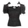 Secondhand Mimmina Chiffon Polka Dot Top - '10s