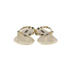 Secondhand Louis Vuitton Studded Thong Sandals - '10s