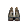 Secondhand Calvin Klein Python Peep-Toe Shoes - '10s