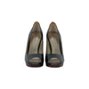 Secondhand Calvin Klein Python Peep-Toe Shoes - '10s