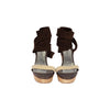 Secondhand Barbara Bui Suede and Snakeskin Lace-up Heels - '10s