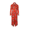 Secondhand Self Portrait Botanical Printed Crepe Midi Dress - '10s