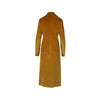 Secondhand Bottega Martinese Mustard Velvet Long Coat - '10s