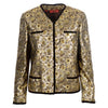 Secondhand Valentino Night Floral Brocade Jacket and Dress Suit - '80s