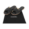 Secondhand Chanel Lambskin Braided Mule Sandals - '10s
