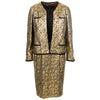 Secondhand Valentino Night Floral Brocade Jacket and Dress Suit - '80s