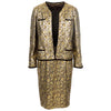 Secondhand Valentino Night Floral Brocade Jacket and Dress Suit - '80s