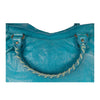 Secondhand Balenciaga Teal City Bag - '10s