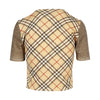 Secondhand Roberto Cavalli Plaid Blouse with Houndstooth Sleeves- '10s