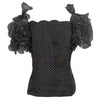 Secondhand Mimmina Chiffon Polka Dot Top - '10s