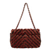 Secondhand Chanel Red Tweed Flap Bag - '20s