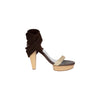 Secondhand Barbara Bui Suede and Snakeskin Lace-up Heels - '10s