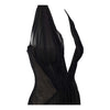 Secondhand Roberto Cavalli Black Plunge Neck Corset Dress - '00s
