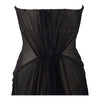Secondhand Roberto Cavalli Black Plunge Neck Corset Dress - '00s
