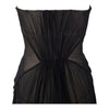 Secondhand Roberto Cavalli Black Plunge Neck Corset Dress - '00s