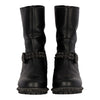 Secondhand Black Leather Joan Studded Biker Boots- '20s